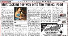 Article about Melina Soochan and Acoustic Nights 1n The Suburban, 2010-09-22