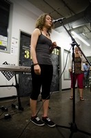 Workshop participant performing under instructor Johanne Desforges' guidance- 2012-06-09